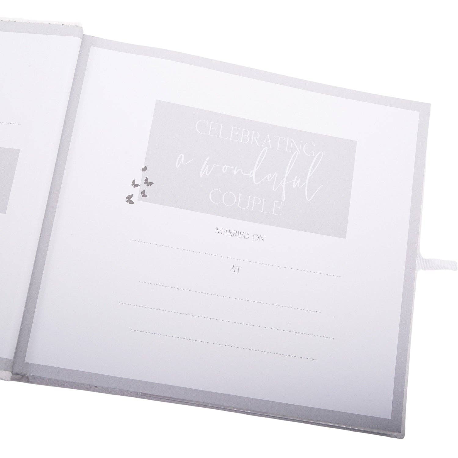Happy Homewares – wholesale Photo album – Beautiful Ivory Suede Wedding Album Holding 160 4" x 6" Photos with Gold Hearts4