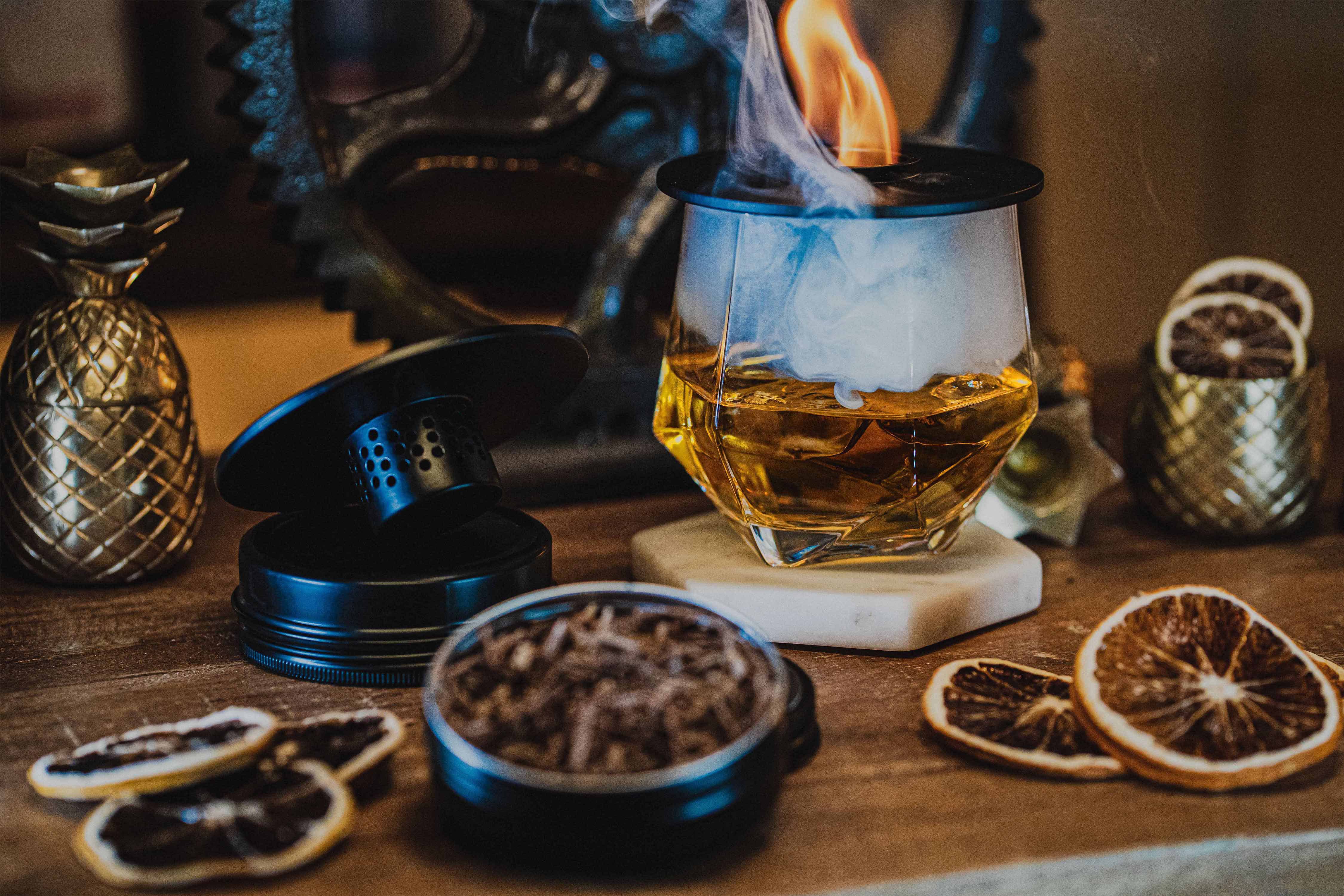 Sons of Smoke - Vente Ustensiles de bar - Kit cocktail fumé avec lampe à chalumeau – Idée cadeau parfaite1