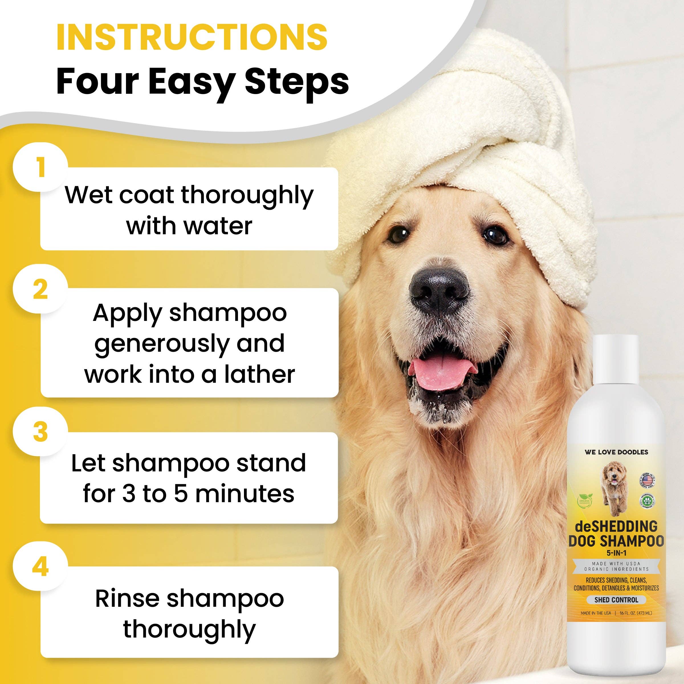 We Love Doodles - Wholesale Pet Shampoo - Dog - Deshedding Dog Shampoo2