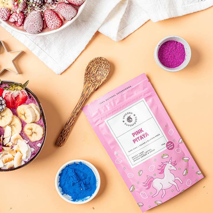 Unicorn Superfoods – Proteína/Superalimento em pó por atacado – 100% liofilizado rosa pitaya pó