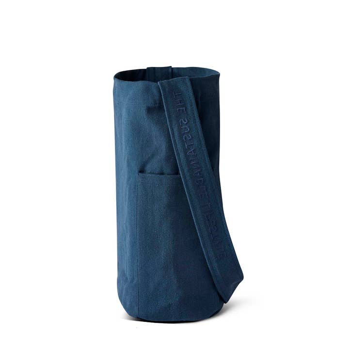 Blue Mira Canvas Bag - Dark Denim 100% organic cotton for wholesale on Faire6