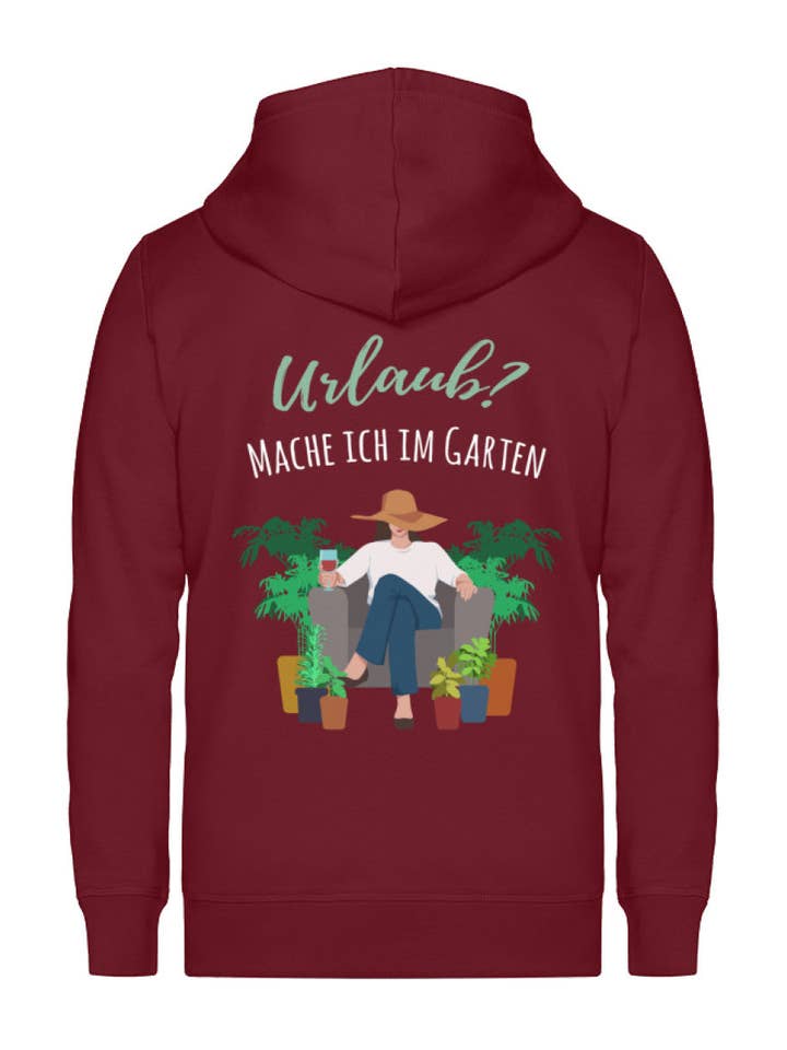 Vacation in the garden - women's premium organic jacket for wholesale by GARTENFAN