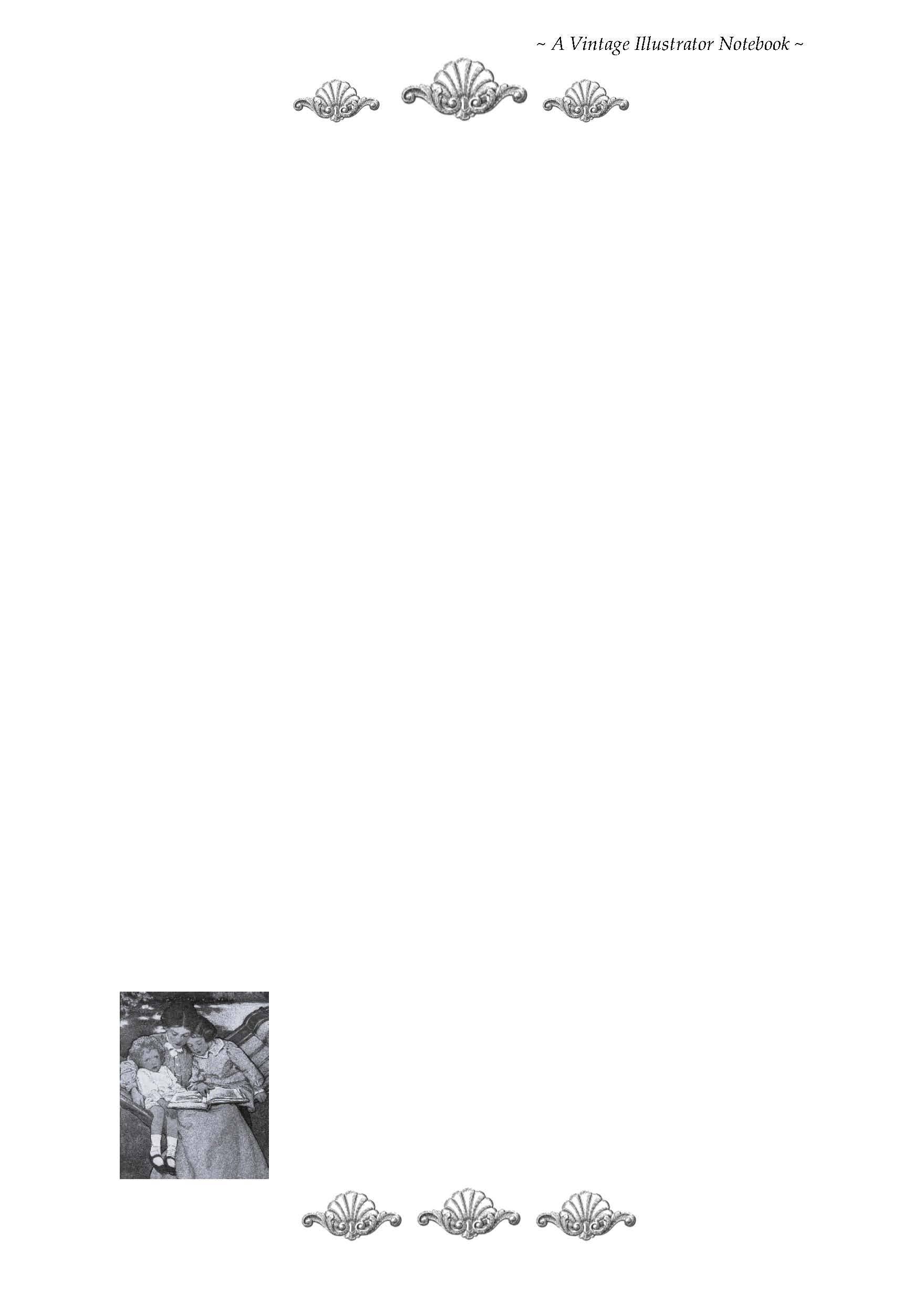 VINTAGE LADIES COLLECTION - Wholesale Scrapbook - Vintage Illustrators Collection: PHOEBE SPIRALBOUND NOTEBOOK16