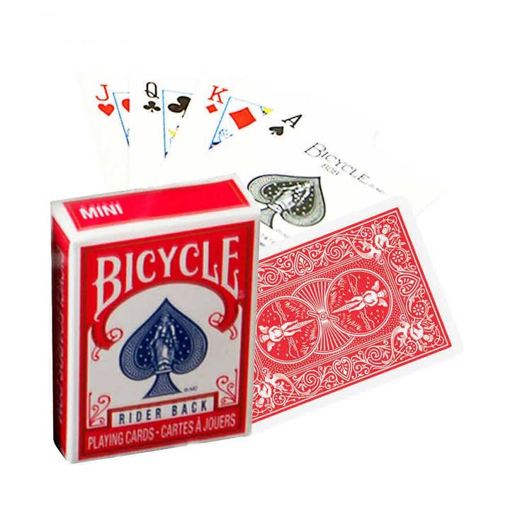 Cardshouse - Vendita all'ingrosso Carte da gioco - Mini mazzo di carte Bicycle Rider Back (rosso)