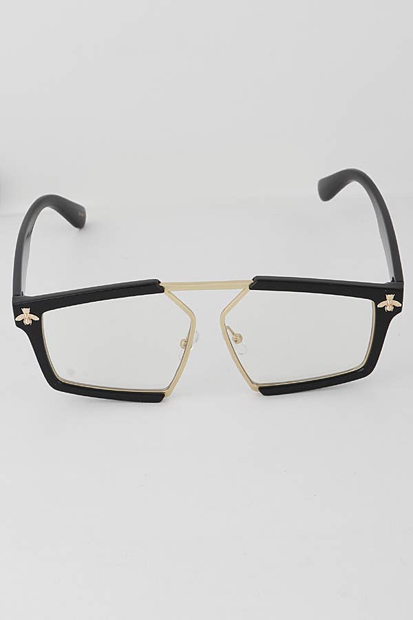MIX COLOR Unique Killer Bee Square Glasses for wholesale on Faire3