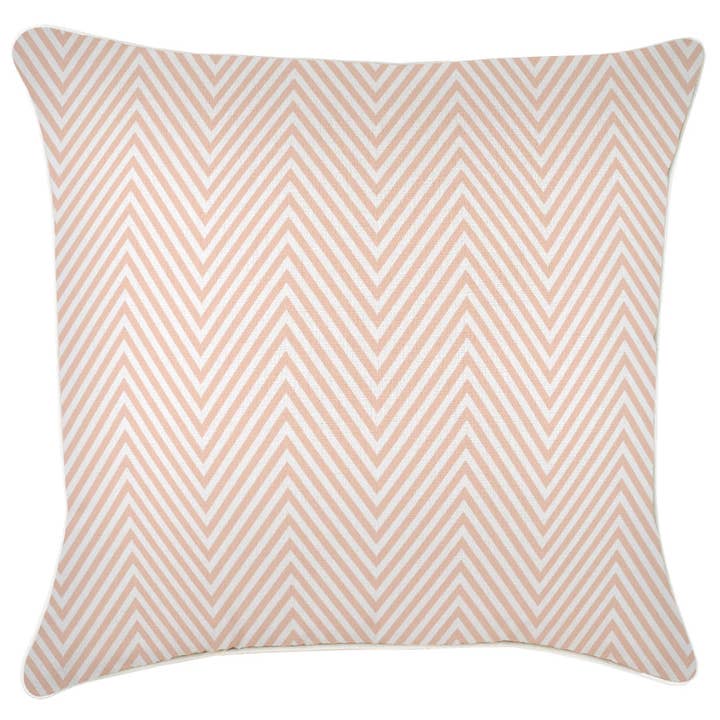 Cushion Cover-With Piping-Zig Zag Blush-60cm x 60cm for wholesale by Escape To Paradise