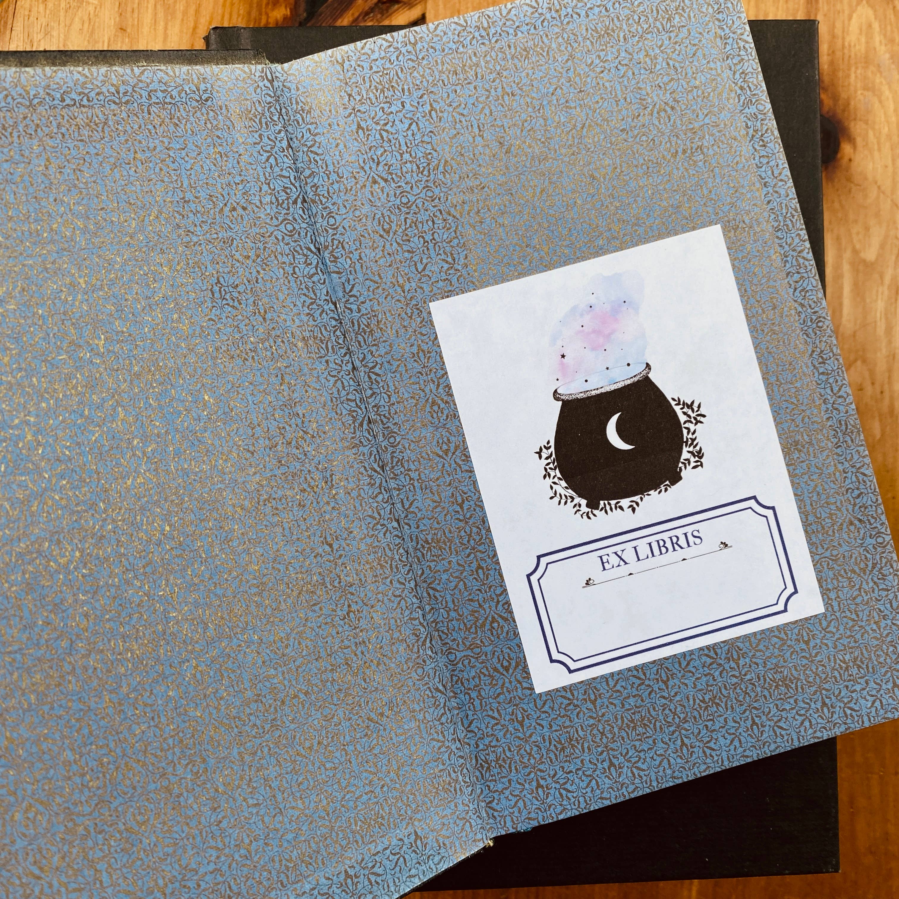 Plum Leaf Paper Co. – wholesale Book plate – Enchanted Ex Libris Witchy Bookplates3