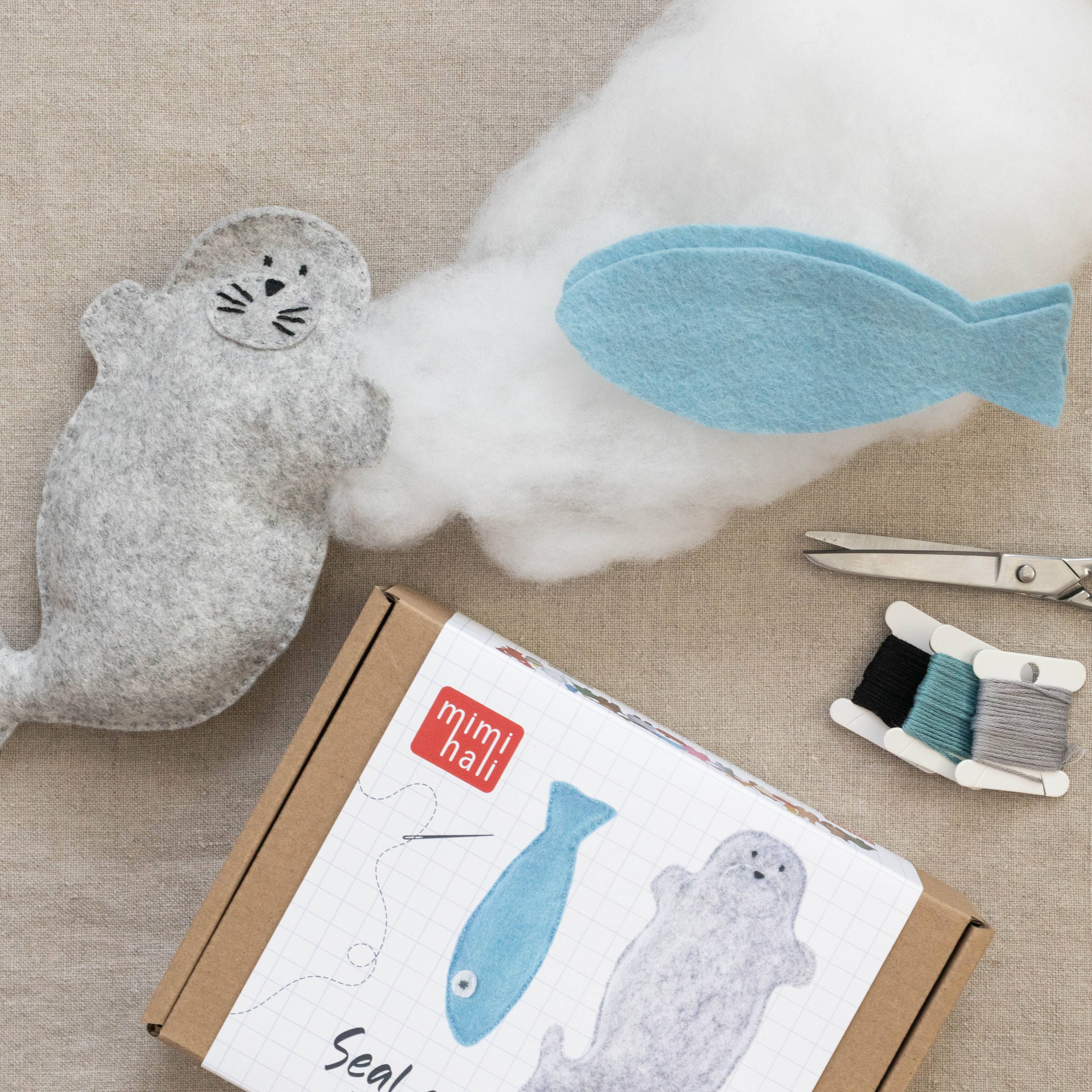 Mimihali - Wholesale Craft Sewing Kit - SEAL and FISH felt sewing kit for kids3