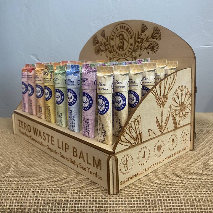 Blue Heron Botanicals - Wholesale Lip Balm - Lip Balm POP Display