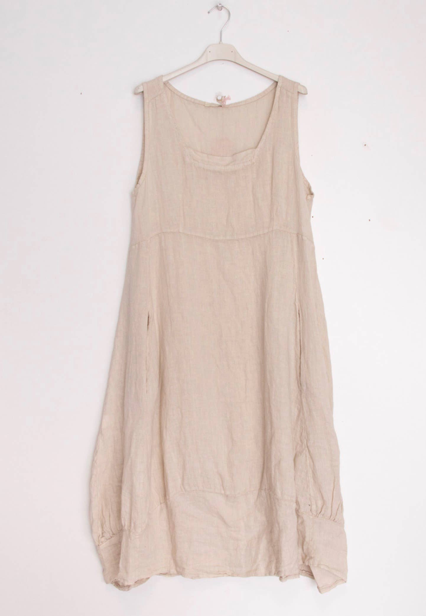 Happy look - Wholesale Dress - Women's - Sleeveless Linen Midi Dress 72073L9