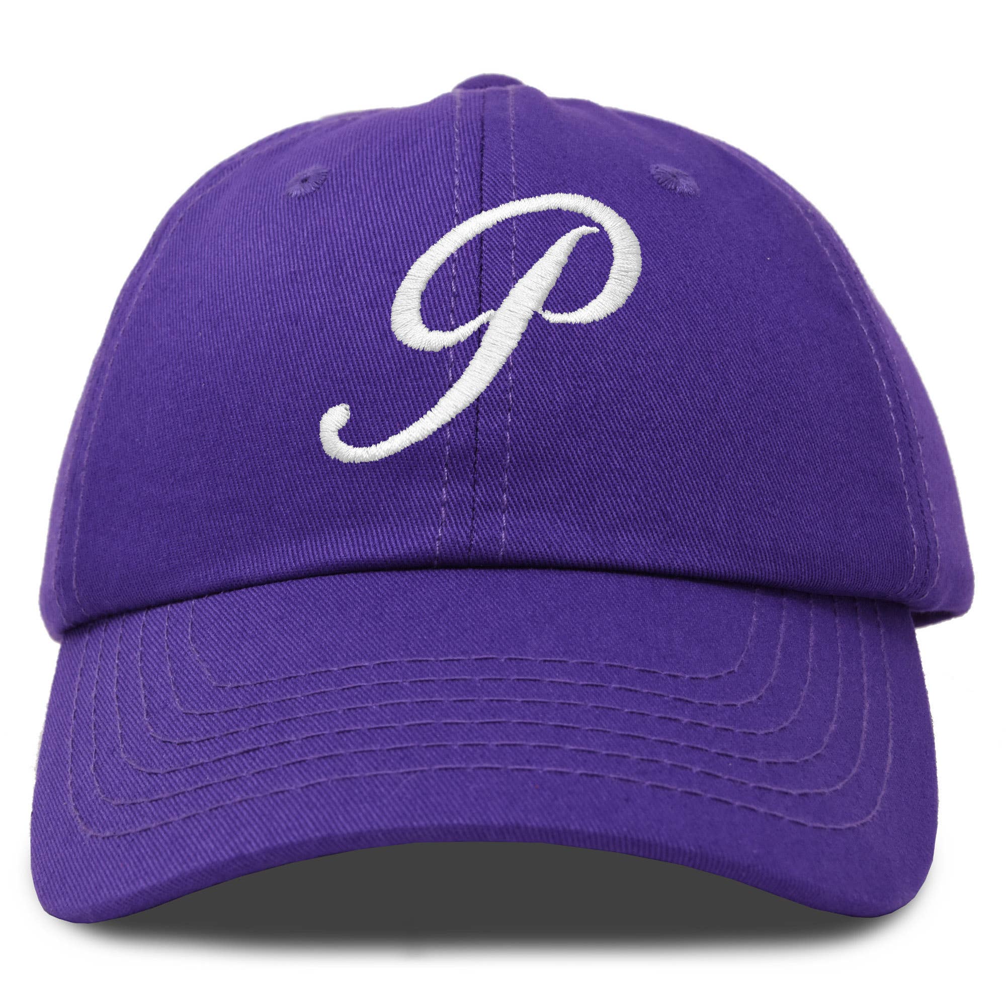 Dalix - Wholesale Baseball Cap - Women's - DALIX Initial Hat Letter P Womens Baseball Cap Monogram68