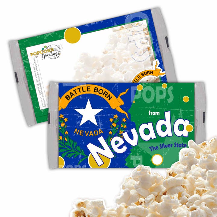 POPCORN HÄLSNINGAR Pops från Nevada för wholesale av The Creative Idea Shop