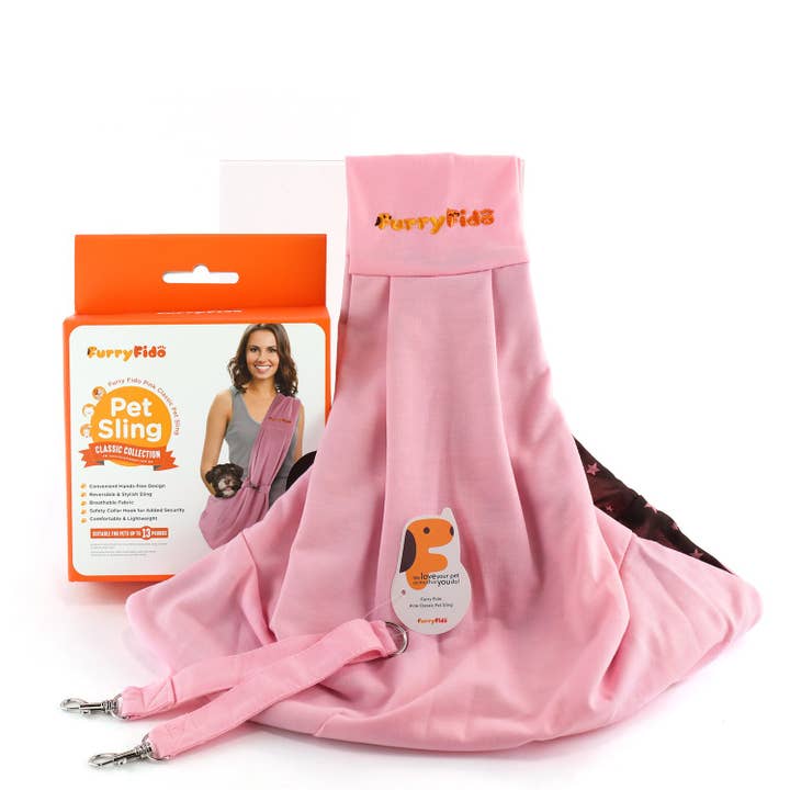 Furry Fido Pet Supplies – Engroshandel Kæledyrstransporttaske – Kat/hund – Furry Fido klassisk vendbar bæresele til kæledyr – lyserød5