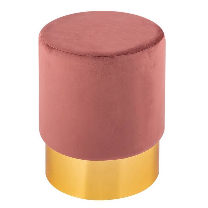 Voglrieder - Wholesale Pouf - Velvet stool 2nd choice velvet pouf, diameter 31 cm, height 43 cm13