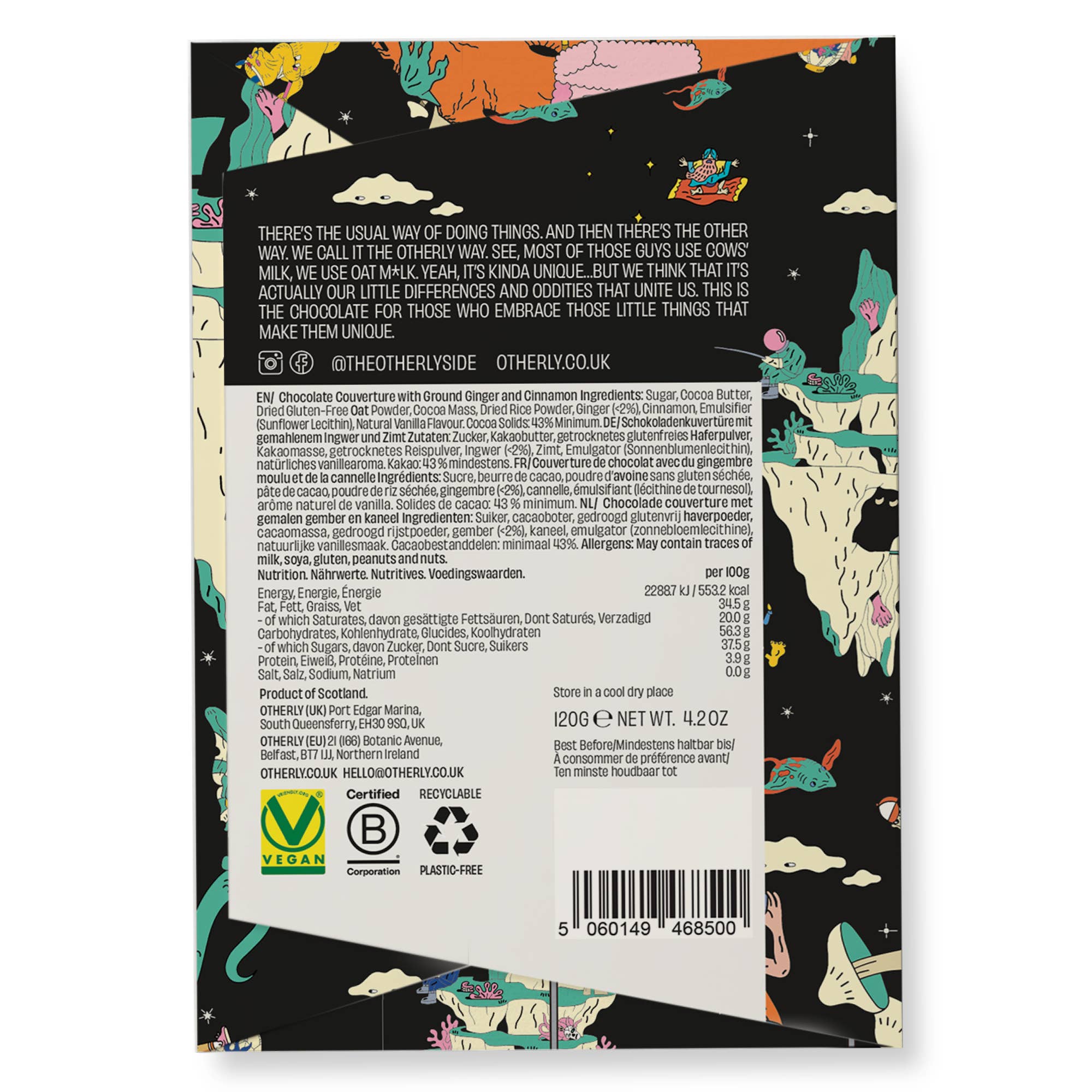 OTHERLY: OATM*LK CHOCOLATE [No duties when shipping to US!] - Wholesale Chocolate Bar - Gingerbread // 120G // Vegan // Creamy // OATM*LK CHOCOLATE3