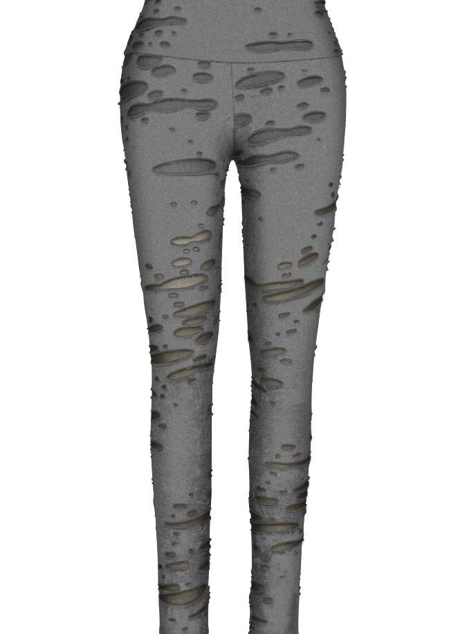CHIC STAR – wholesale Sport-/loungeleggings – Dam – Chic Star Ripped Yoga Leggings I Gul 062124