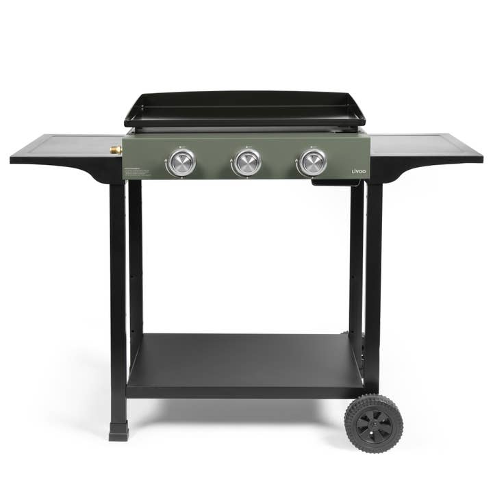 Livoo gasgrillplaat met 3 branders op onderstel voor wholesale door Livoo