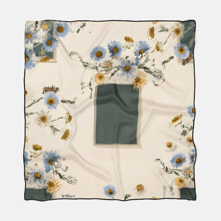 Florence: Square Silk Scarf for wholesale by Artifact.