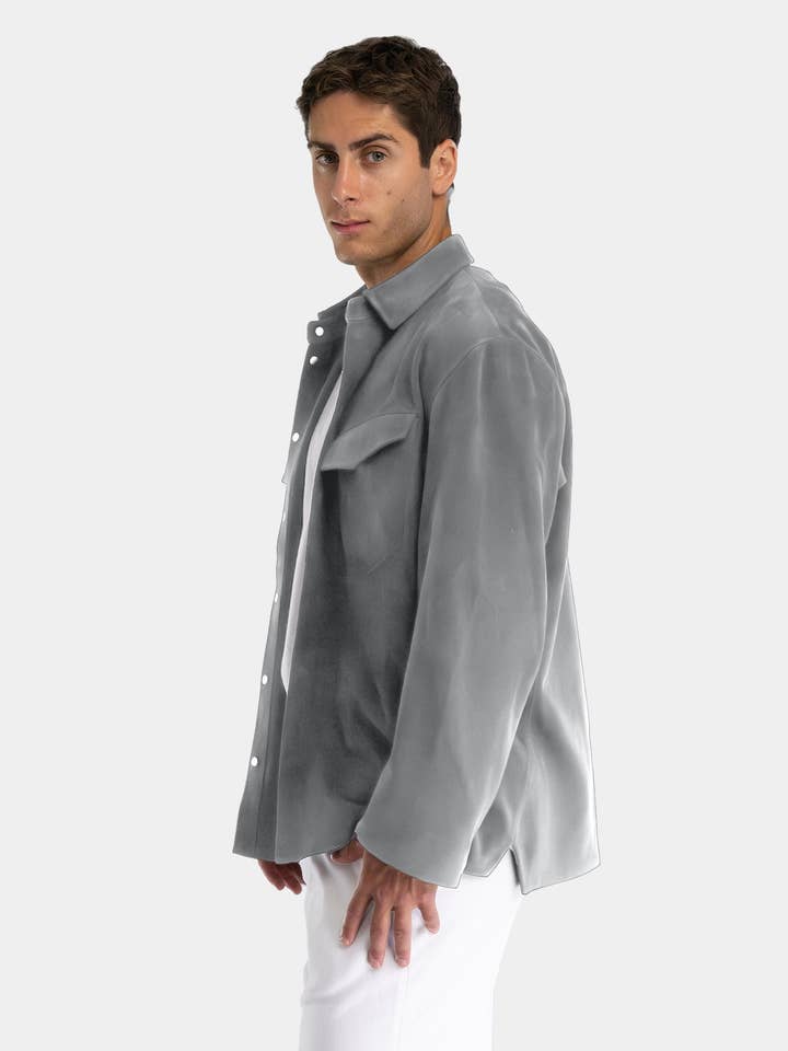 Arc Leather Shirt for wholesale by Mohen Jo Daro