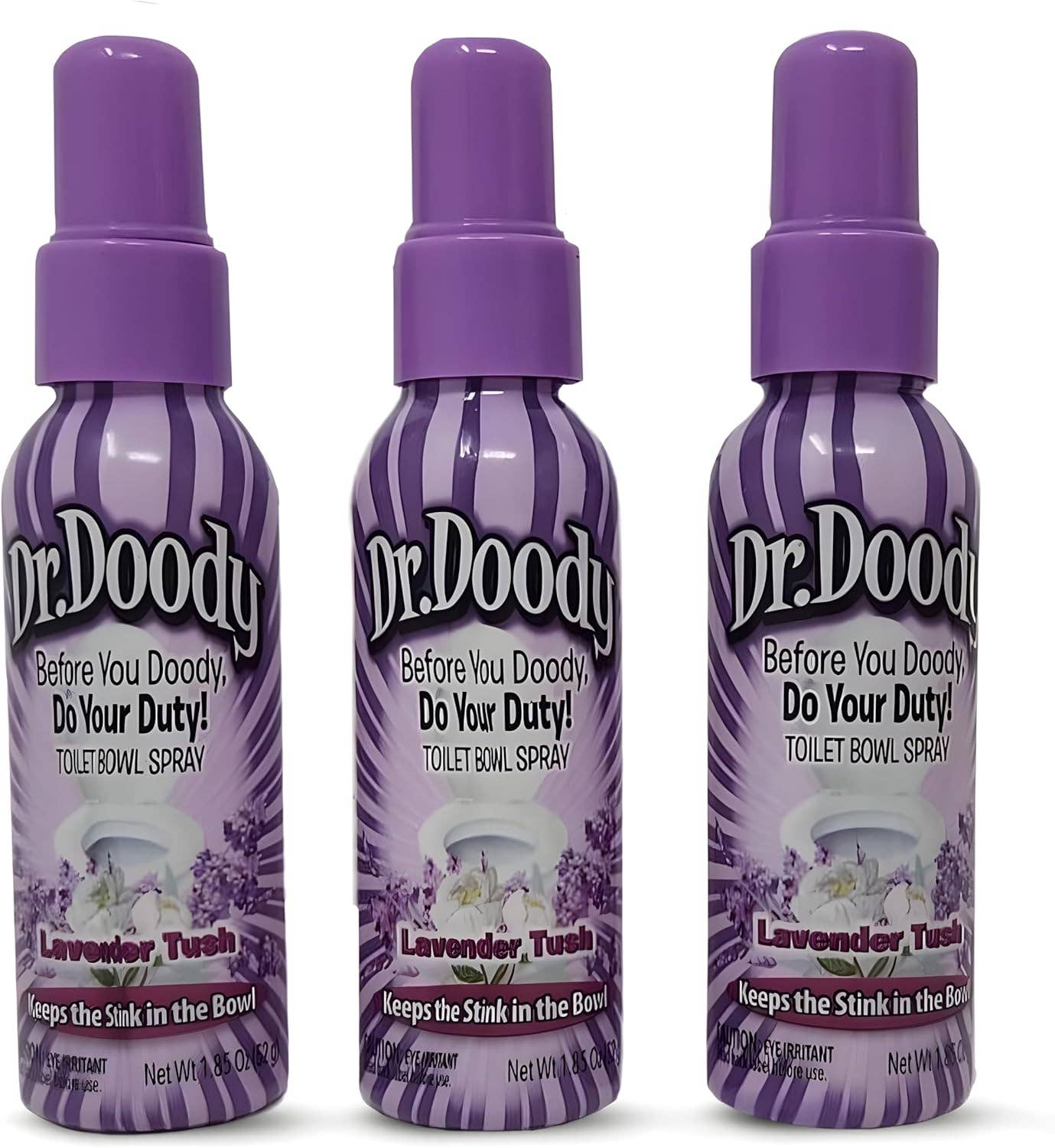 Innovarix - Vente Désodorisant pour toilettes - Spray Toilette Dr. Doody Lavande Tush - 1,85 oz.1