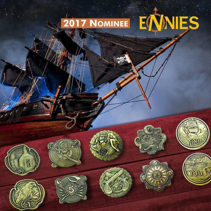 Norse Foundry - Wholesale Keepsake Coin/Token - Adventure Coins – Pirates Metal Coins Set of 10