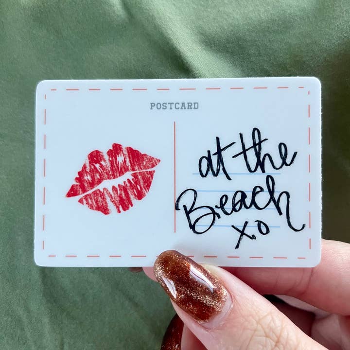 Stickers by Saylor - Wholesale Sticker - Beach Postcard Themed Coastal Vinyl Sticker XO0