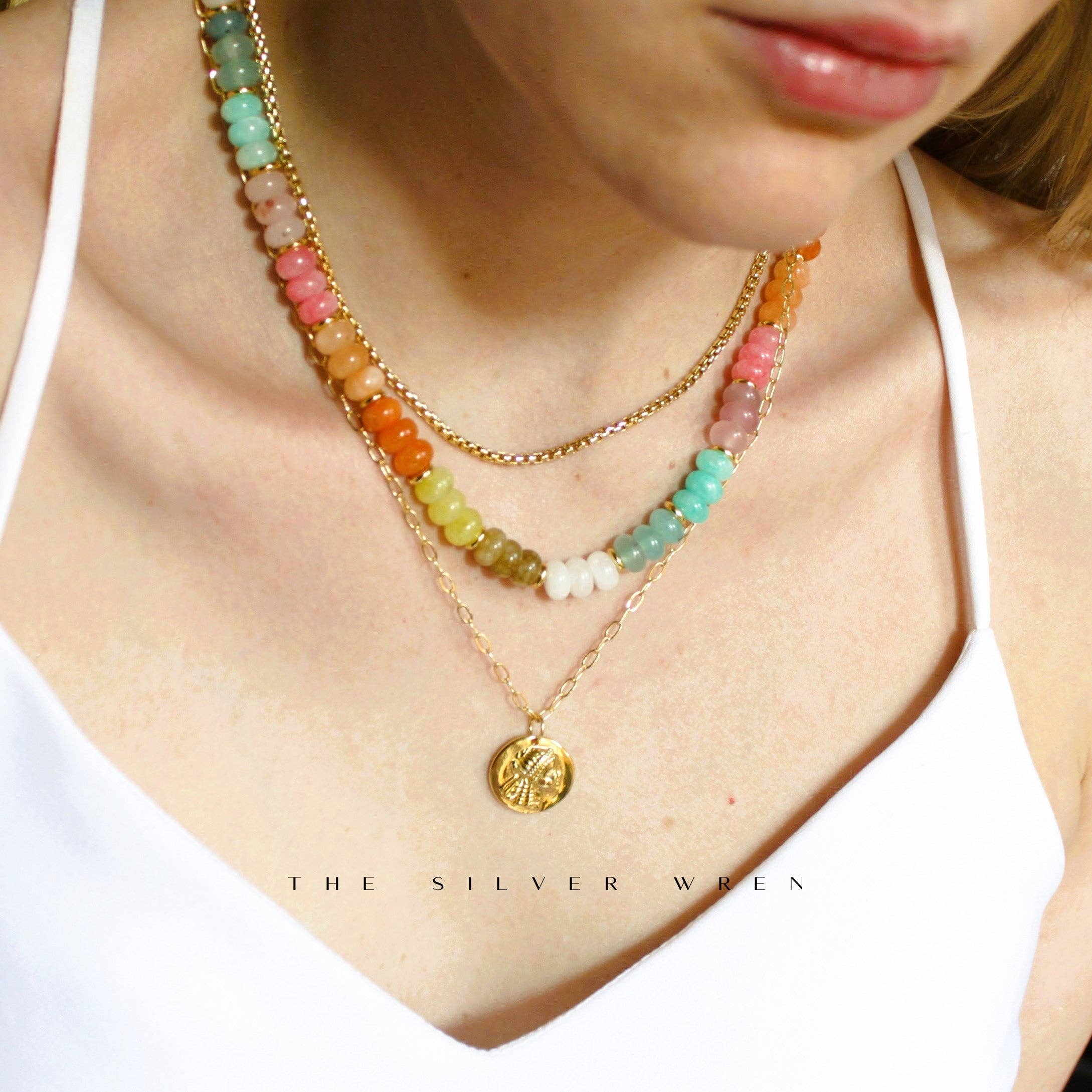 The Silver Wren - Wholesale Beaded/Pearl Necklace - Stone Candy Necklace, Trendy Fashion Summer Jewelry1