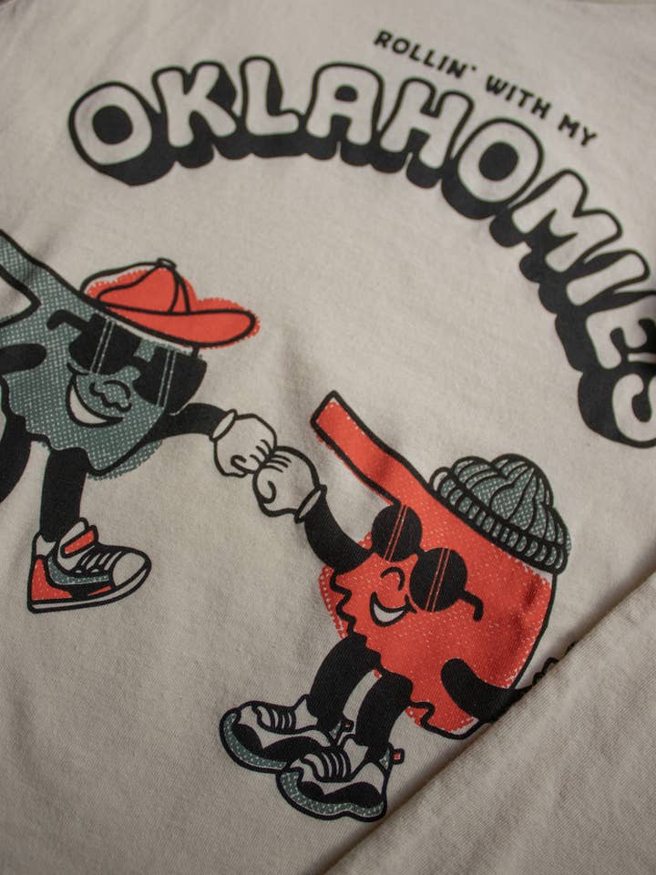 Natural Oklahomies Kids Tee for wholesale on Faire7