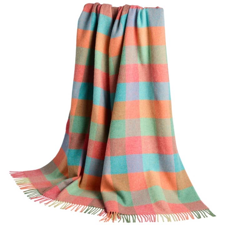 Foxford Lismore Lambswool Plaid for engroshandel hos FOXFORD