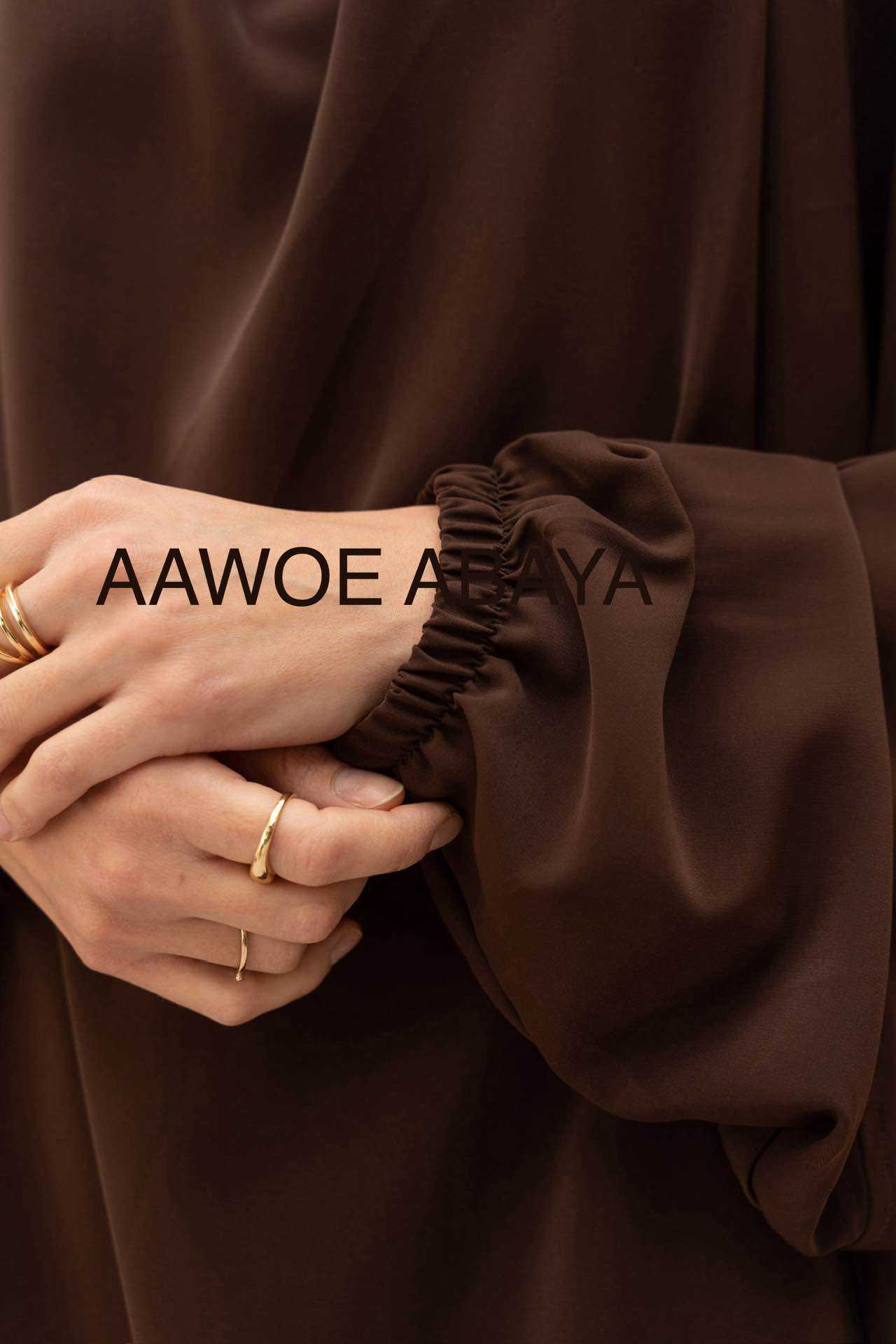 Aawoe Abaya - Wholesale Kaftan - Women's - Jilbab with Medina silk palazzo pants - 23552