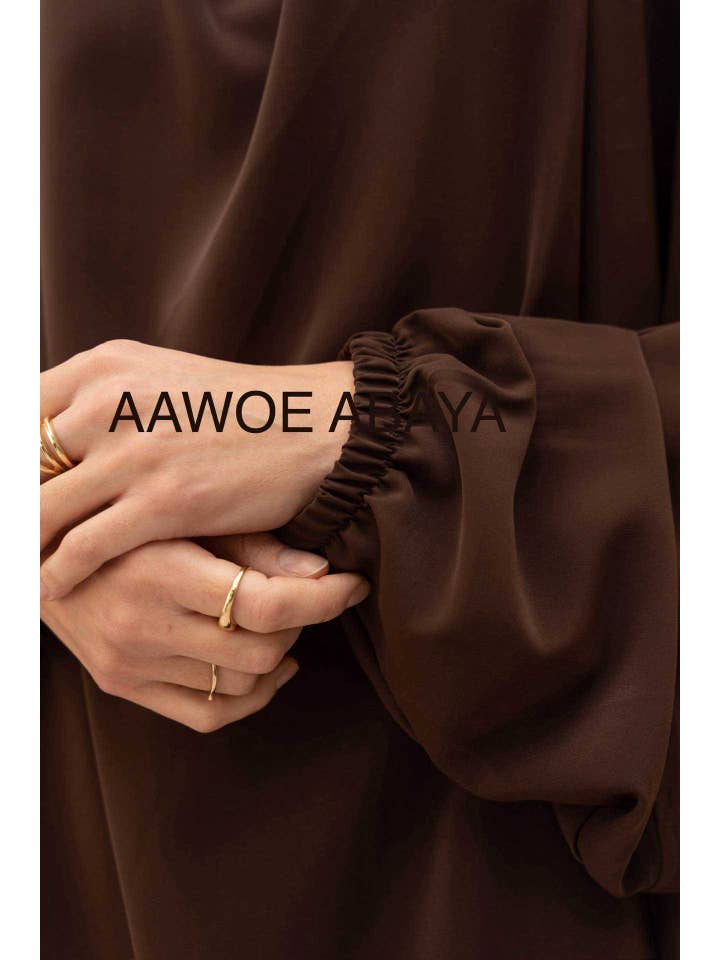 Aawoe Abaya - Wholesale Kaftan - Women's - Jilbab with Medina silk palazzo pants - 23552