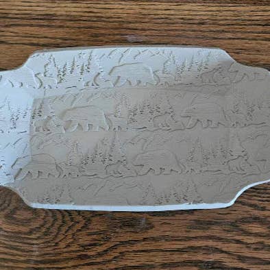 Sweet Rolling Pins - Wholesale Rolling Pin - Embossed Bear & Baby Cubs Rolling Pin4