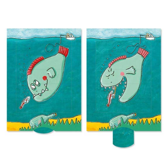 Living Card “Cleaner fish” for wholesale by Bärenpresse