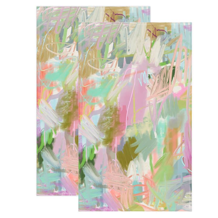 Windy O'Connor Art & Home - Wholesale Tea Towel - Pastel Works Tea Towels