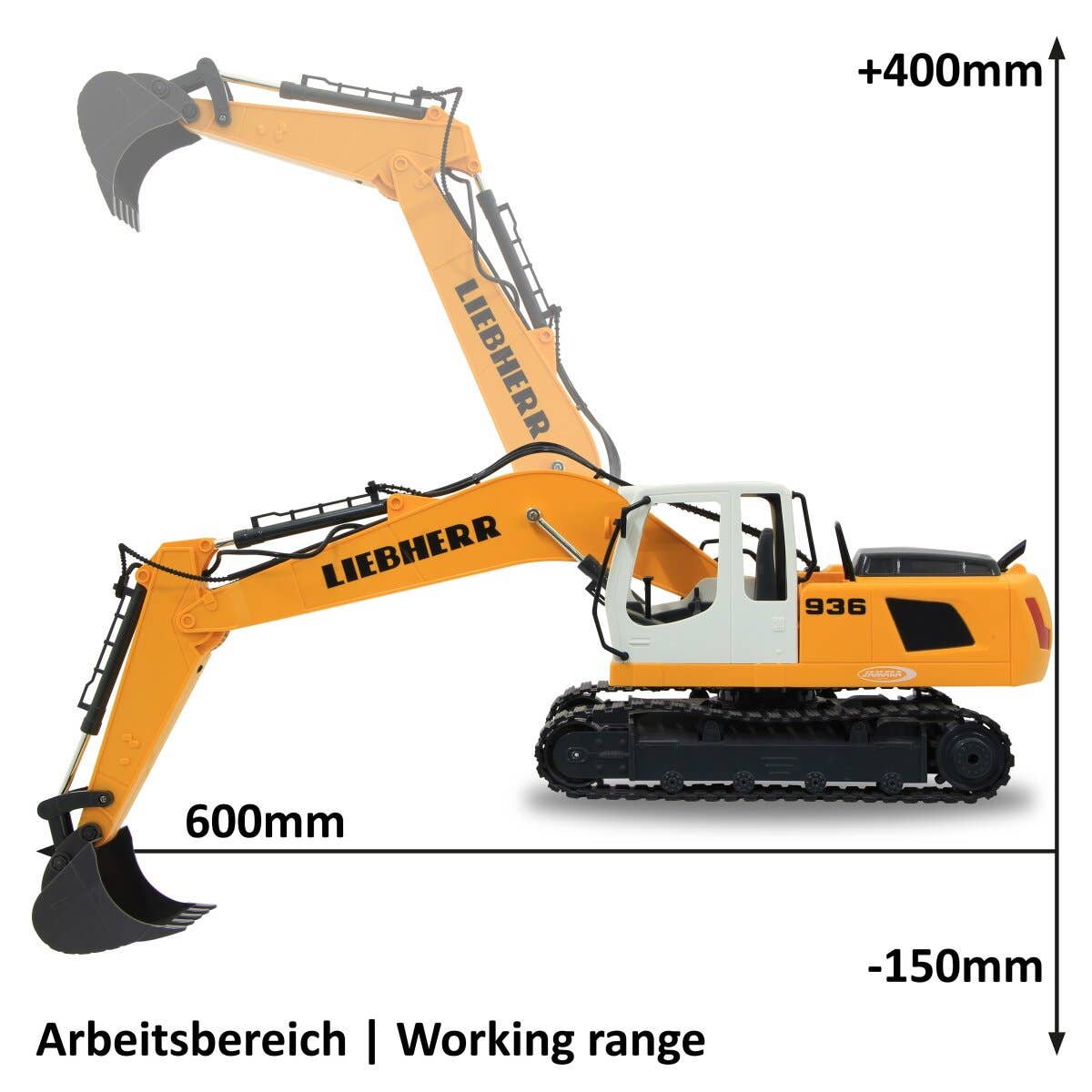 mhw24 - Wholesale Toy Car/Truck - Kids - Liebherr R936 1:20 2.4GHz Excavator Destruction Set10