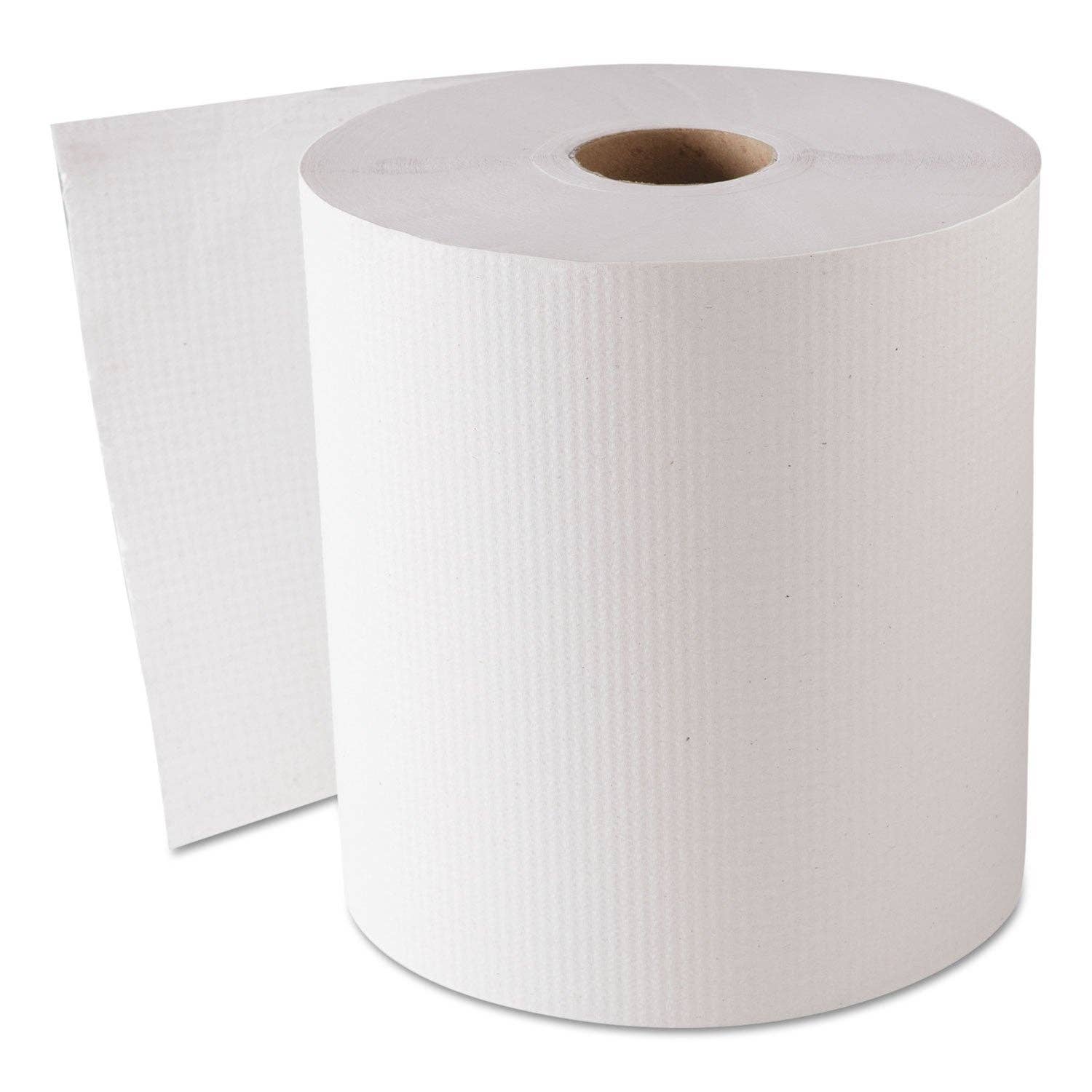 EcoQuality - Wholesale Paper Towels - Hardwound Paper Towel 600 Feet per Dispenser Roll White or Brown0