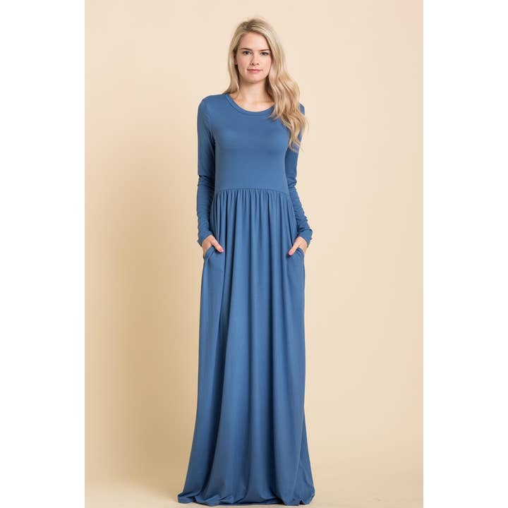Reborn J - Wholesale Dress - Women's - Basic long sleeve maxi in plus size5