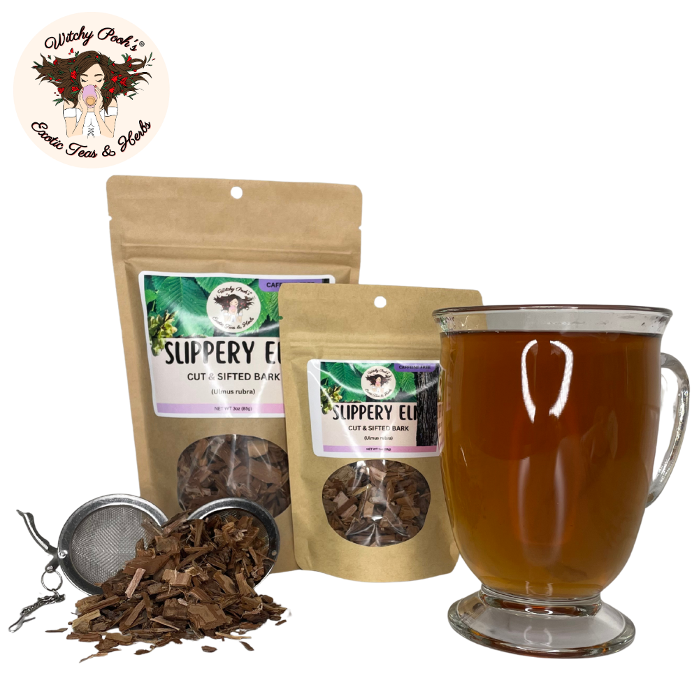 Witchy Pooh's Exotic Teas & Herbs - Wholesale Loose Tea - Witchy Pooh's Slippery Elm Tea - Cut & Sifted Bark13