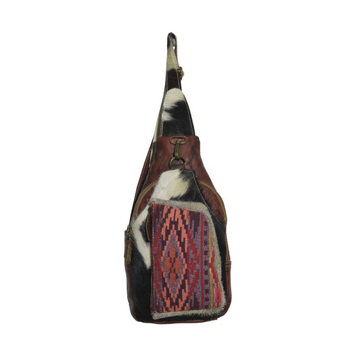 Sac banane Drido en toile et cuir pour femmes pour la vente par Hopofly Bags