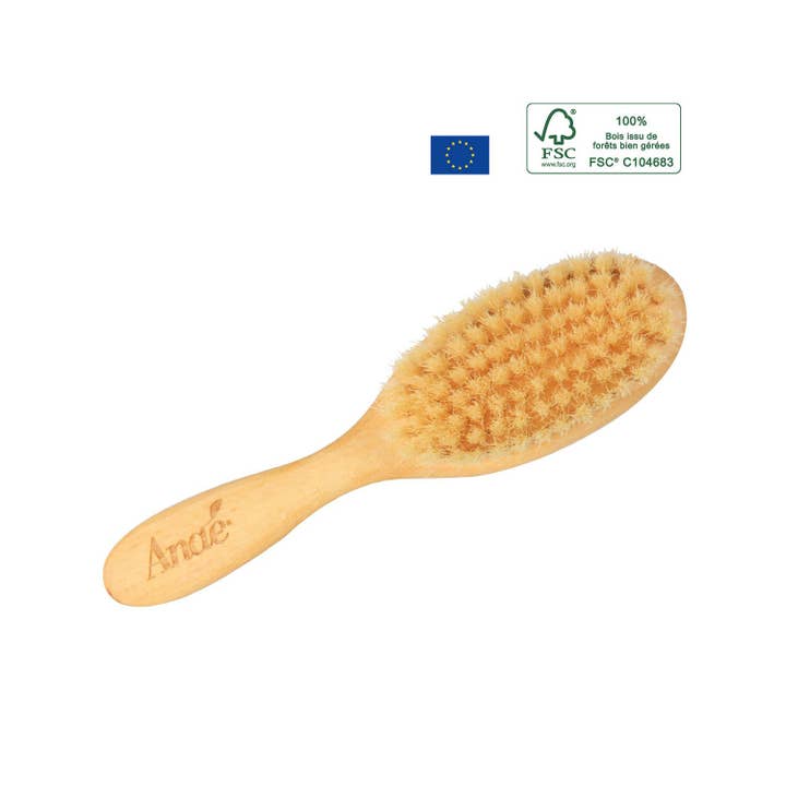 Ecodis - La droguerie écologique – Großhandel Haarbürste/Kamm – Kind & Baby – Kinderhaarbürste - 19 cm - Anaé