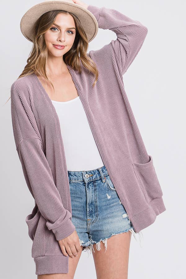 Tres Bien, Inc - Vendita all'ingrosso Cardigan - Donna - CARDIGAN A COSTINE CON TASCHE17