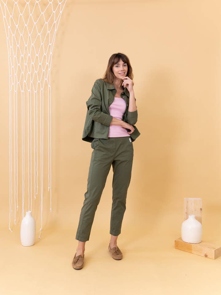Sage Slim Pants for wholesale by POEMS BCN