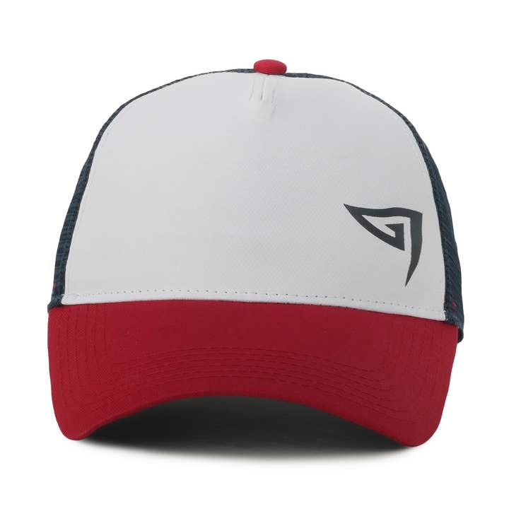 Outdoor Cap Performance Golf Hat, White/Blue/Red for wholesale by Outdoor Cap