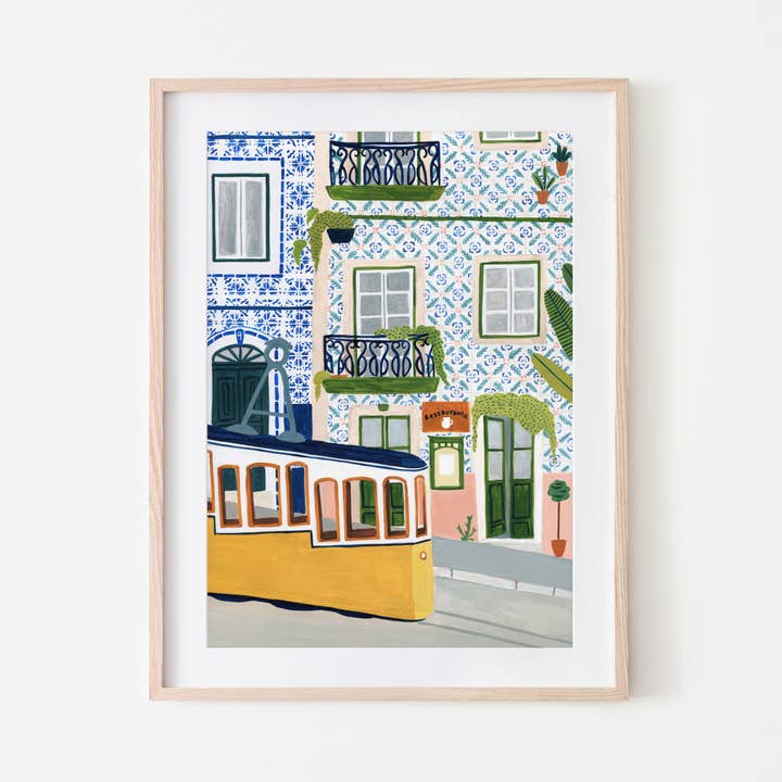Amber Davenport Art - Wholesale Art Print - Lisbon, Portugal Art Print - Unframed