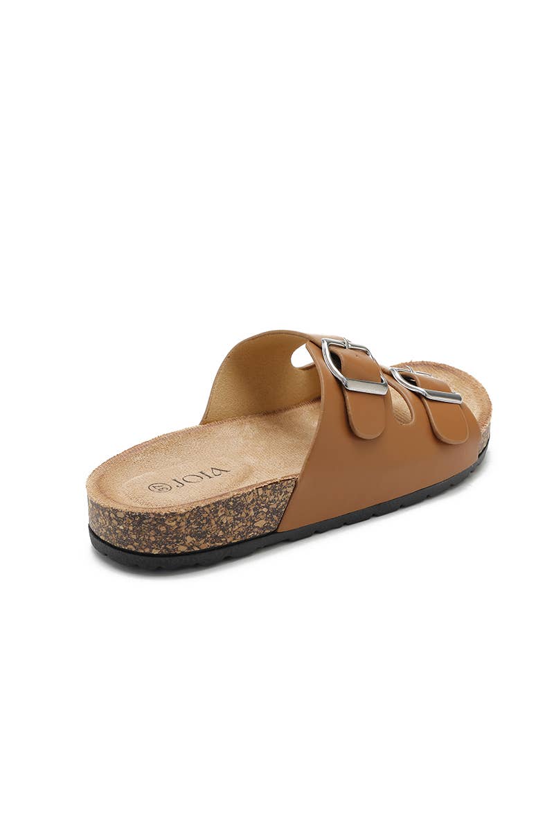 Joia Paris - Wholesale Sandaal - Dames - platte sandaal met dubbele band en verstelbare gesp W-12925