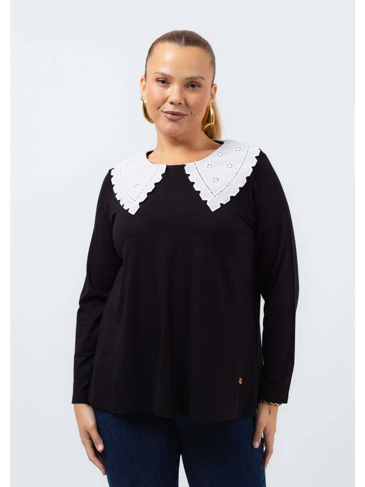 251144 - Maglia in maglia liscia Collezione Autunno Inverno Taglie Forti per la vendita all'ingrosso da parte di Teresa Cardoso Oliveira