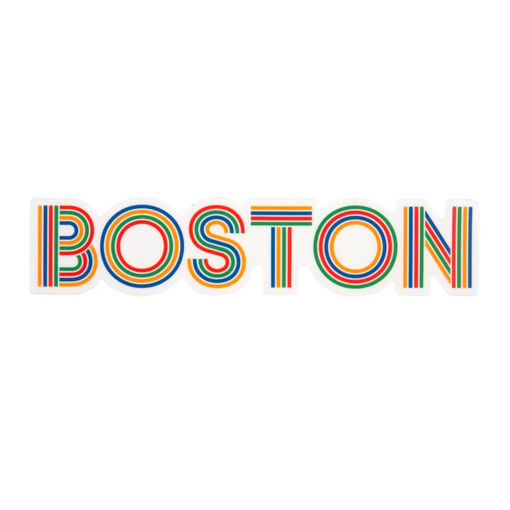 Boston Transit Sticker for wholesale by Transit Tees