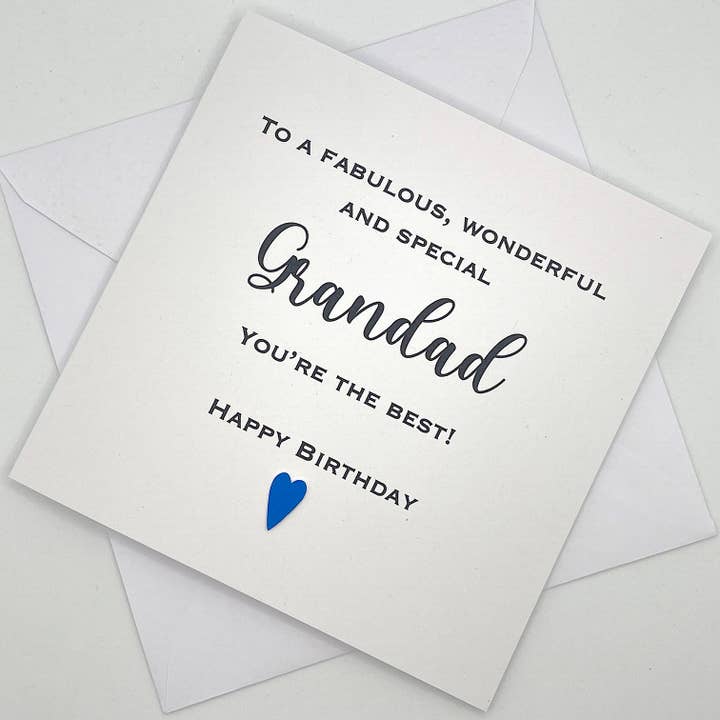 Grandad Birthday Card. Fabulous, Wonderful & Special Grandad for wholesale by Looks Inviting