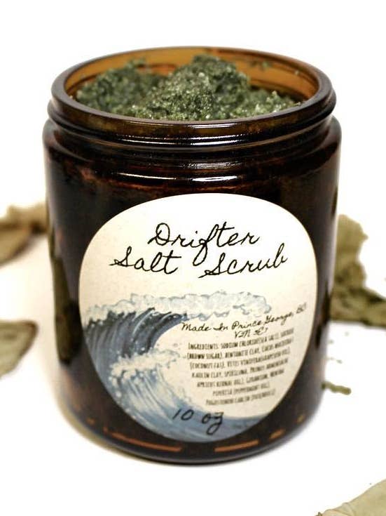 The Drifter Sugar & Salt Scrub With Spirulina for wholesale by Blackwood Gifts