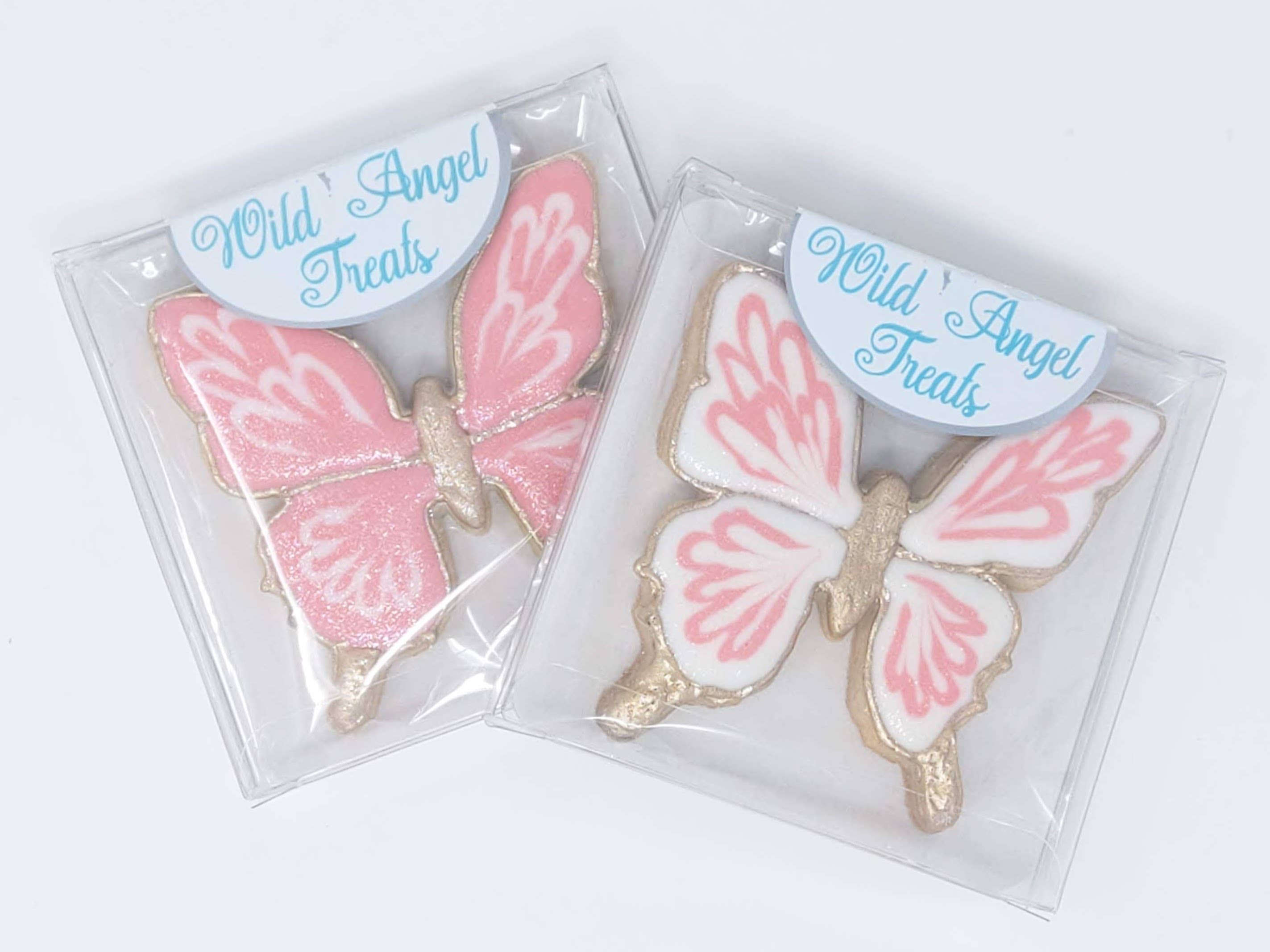 Wild Angel Treats, LLC - Wholesale Cookie - Spring Butterfly Royal Icing Cookies3